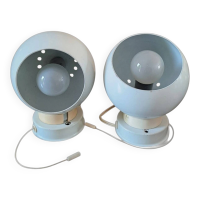 2 appliques''eye-ball'' par Goffredo Reggiani pour ''Lampadari Reggiani