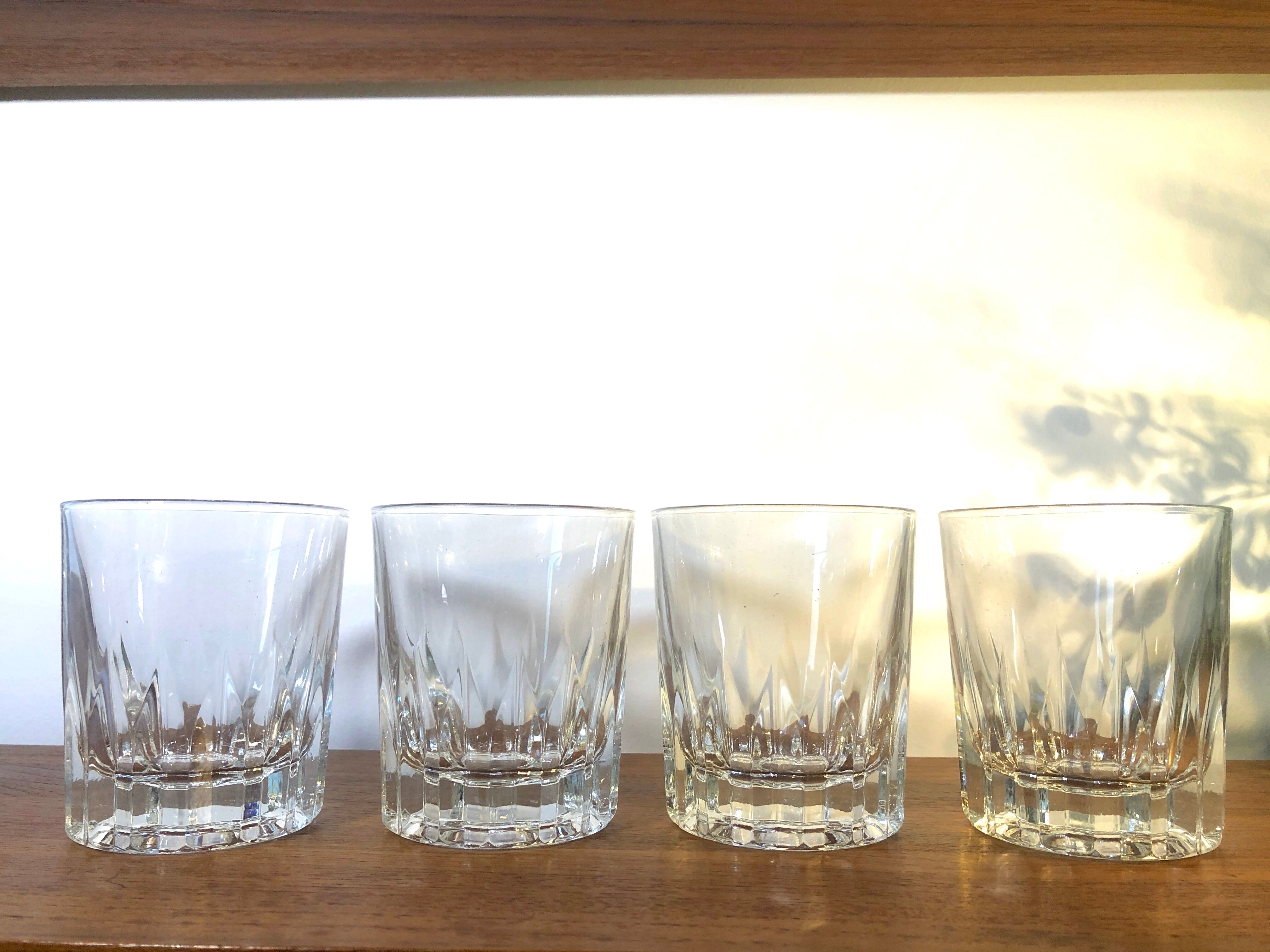 Wiskey glasses 1980s