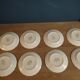 Dessert plates old rose Swiss Landscape village