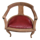 cabriolet de bureau en cuir