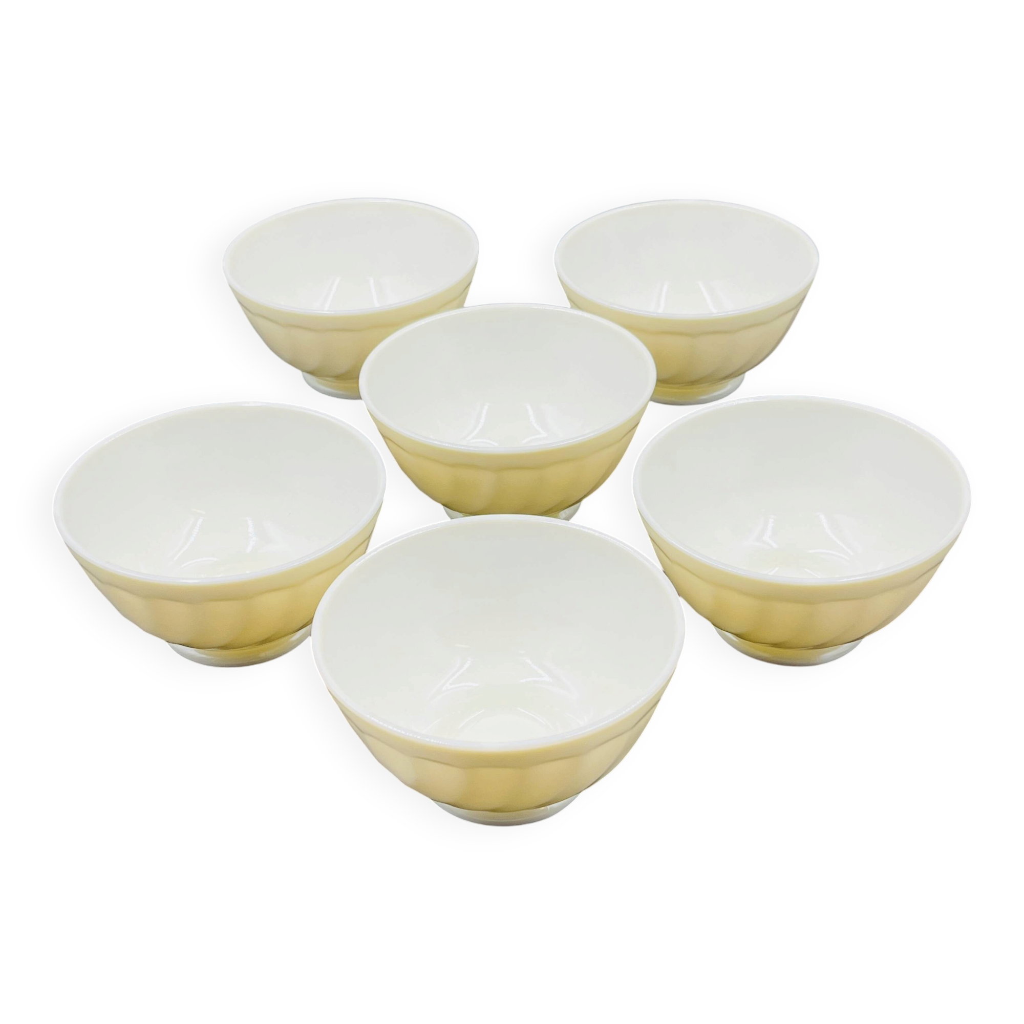 6 Arcopal Trianon Ivory Bowls