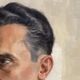 Aimé VAN BELLEGHEM (1922-1996), Portrait of René Brondel, oil on canvas