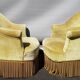Pair of green toad armchairs