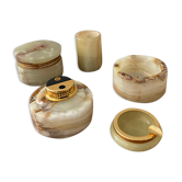 Vintage smoking set 70s in onyx