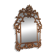 Grand miroir italien moitié xxème bois doré exceptionnel