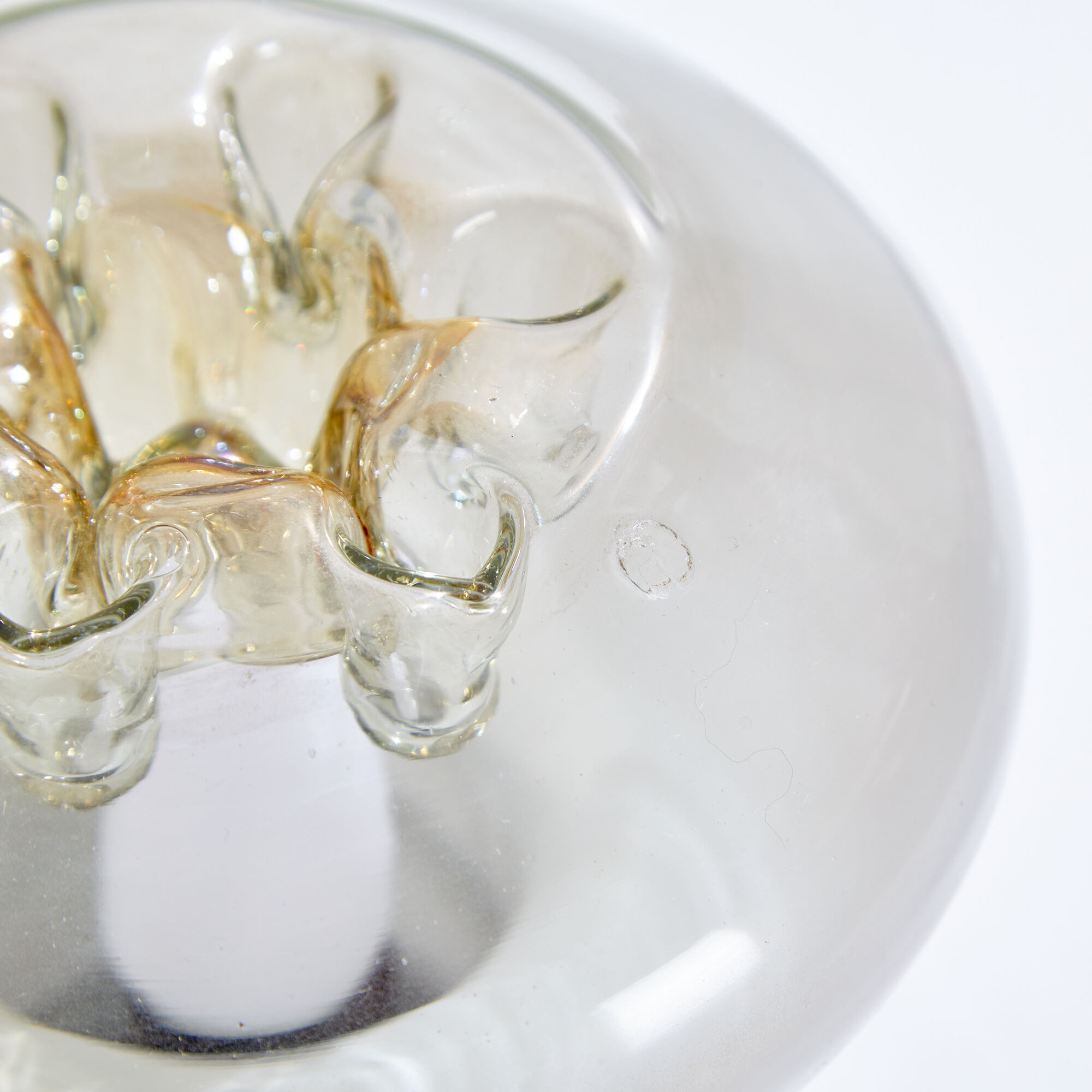 Table lamp with Murano glass lampshade