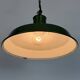 Industrial British Green Enamel Factory Pendant Lamp, 1960s