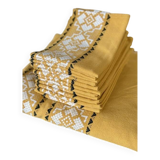 Tablecloth and napkins in cotton from the 60s