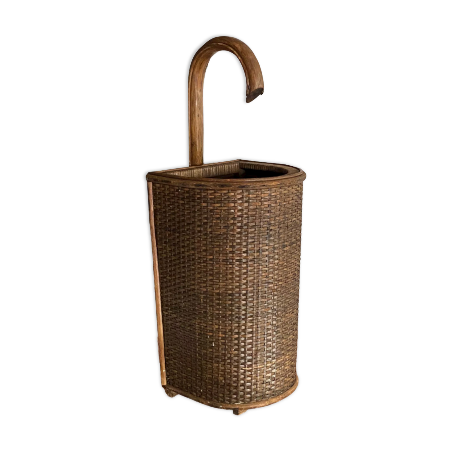 Vintage rattan umbrella door