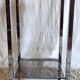 Chrome metal and smoked glass side table - 1970s/80s