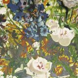 Vase de delphiniums lithographie originale signée cheyssial 1907 1997
