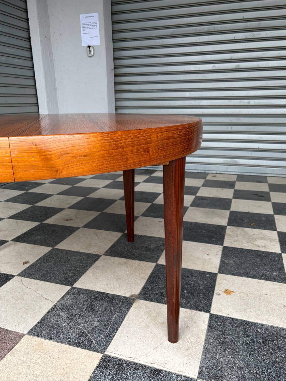 Table extensible en teck vintage