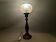 Portuguese tall wooden table lamp