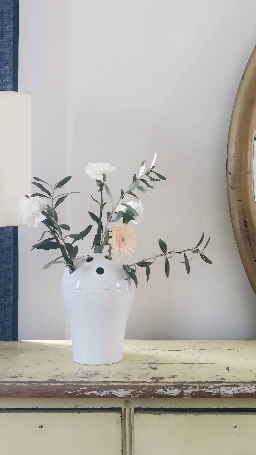 Limoges porcelain flower vase