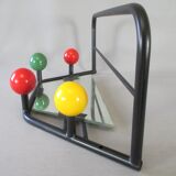 Wall coat rack with vintage balls