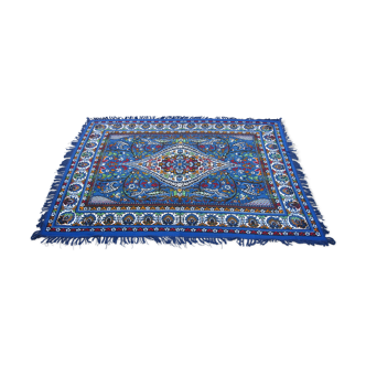 Tapis bleu 188x144cm