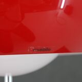 Suspension rouge Harvey Guzzini des années 1970 pour Meblo, Italie