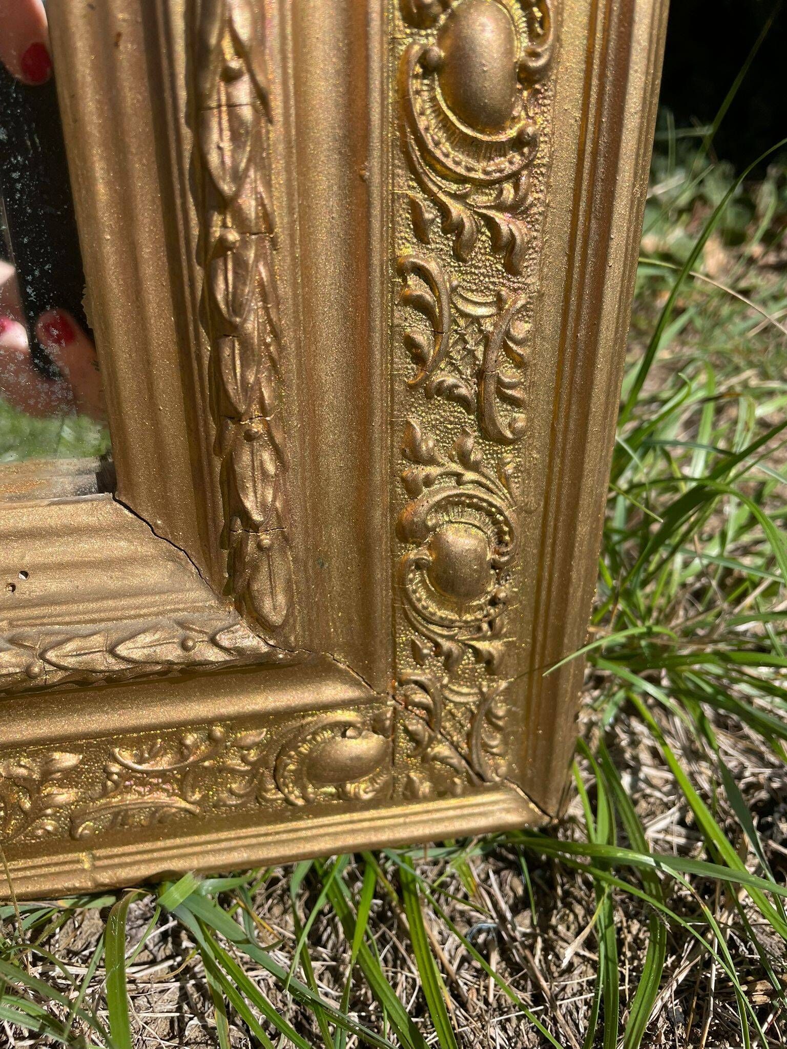 Antique gilded mirror