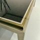 Large Flaminia coffee table designed by Willy Rizzo from the 1970s, metal and stone.