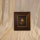 Portrait painting with wooden frame and gilding