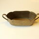 Handmade marked solid brass jardiniere, vintage from the 1960s