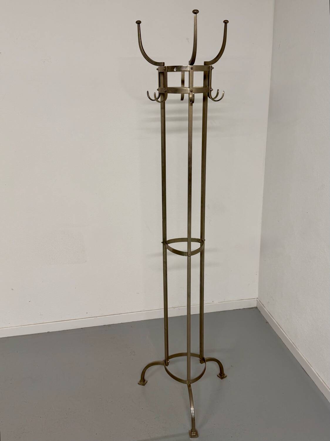 Coat rack Nymphenburg design by Otto Blümel for Classicon brass 80s
