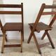 Folding chairs "by the wood fire"