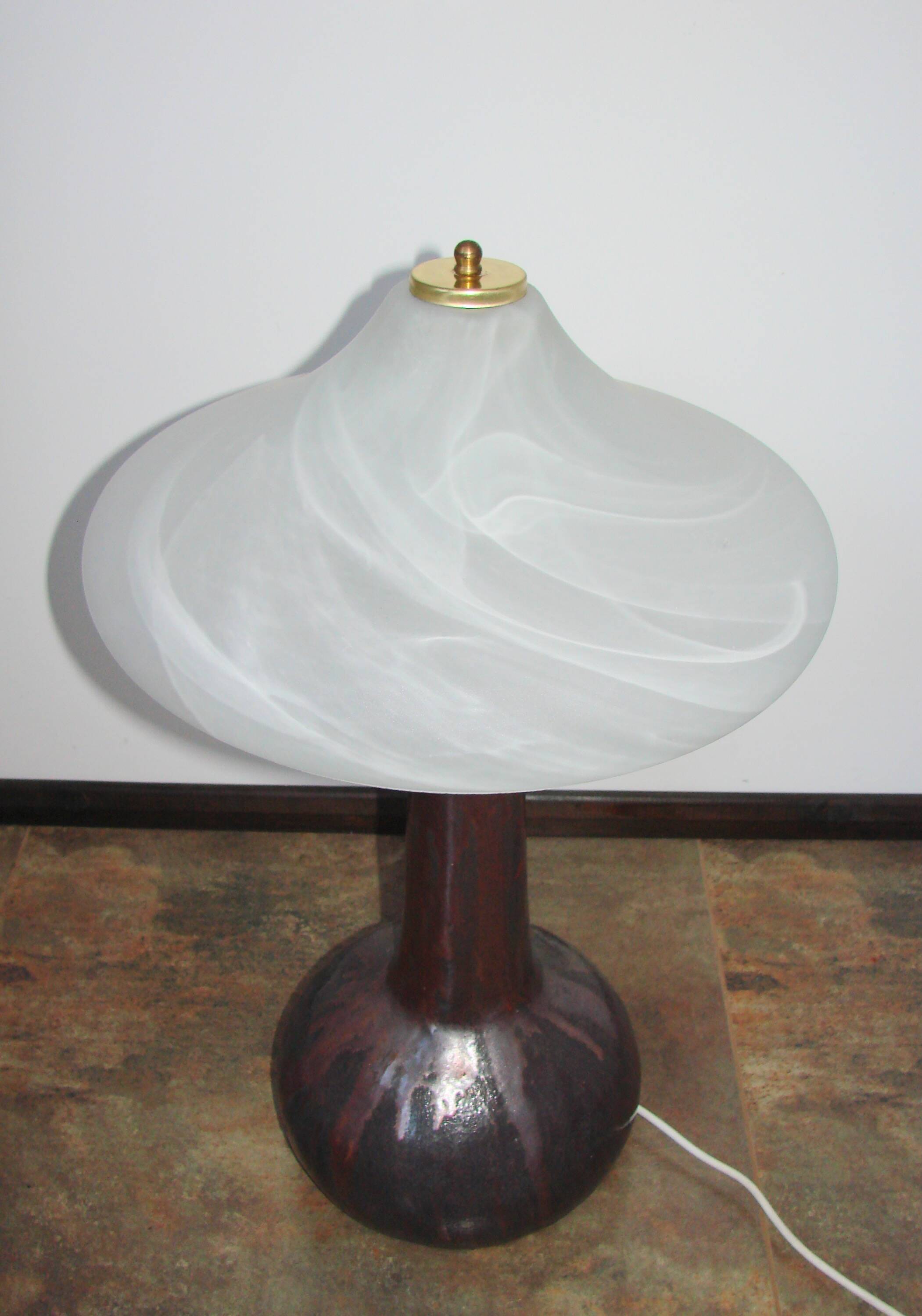 A vintage ‘Lawa’ ceramic lamp from the 1970s