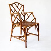 Vintage bamboo dining set in Chippendale style, Italy, year