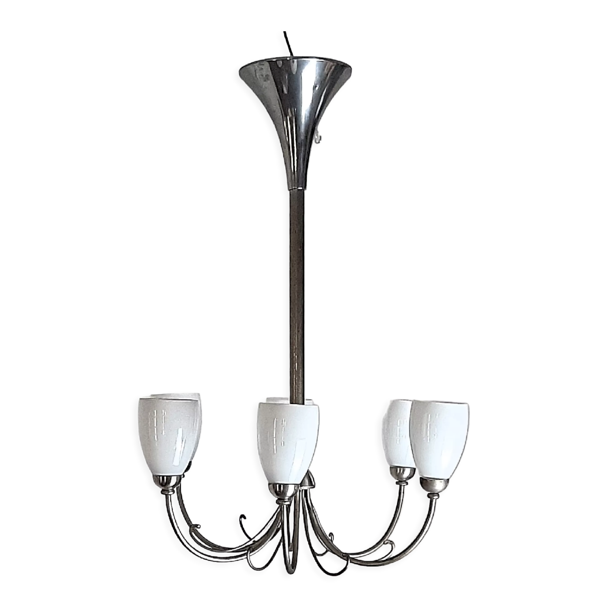 Chandelier mid century modern 6 fire