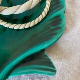 Empty ceramic pocket scallop shell