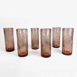 Grands verres à orangeade bullés Biot