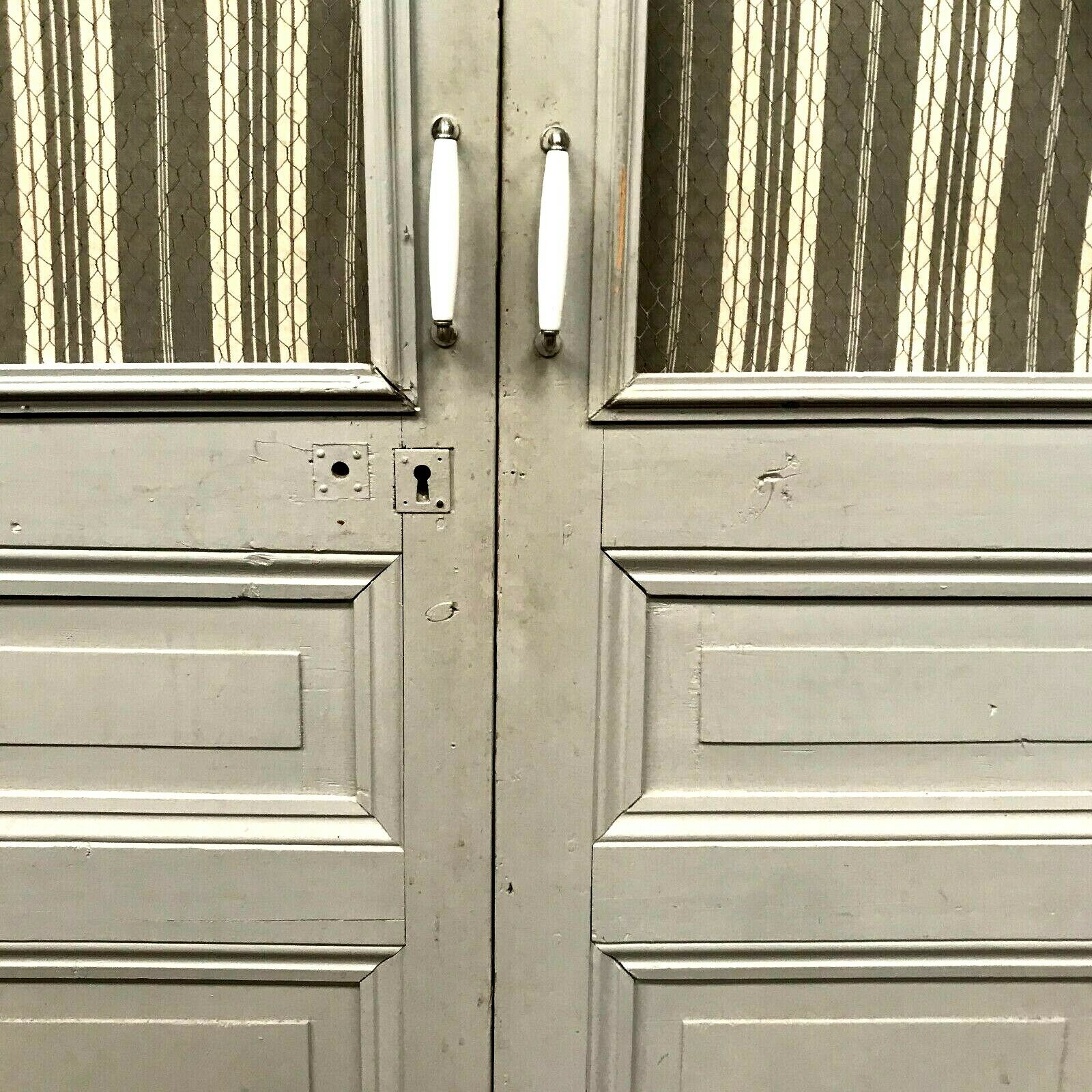 Double closet doors Paneled and screened 20th century