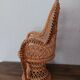 Small emmanuelle armchair for vintage doll wicker / rattan new