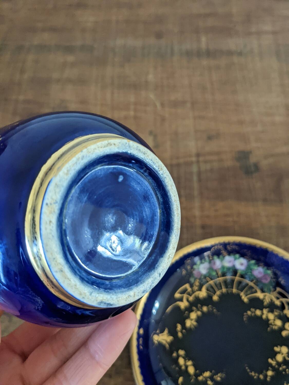 Earthenware cup and saucer