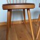 2 chairs bistro Baumann model 740 wood and skaï Scandinavian style