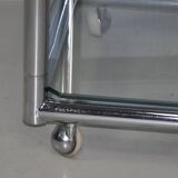 Vintage RVS serveerwagen