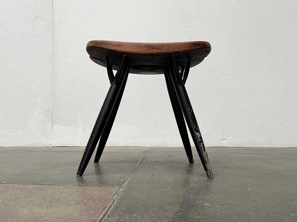 Pirkka stool mid-century by Ilmari Tapiovaara for Laukaan Puu