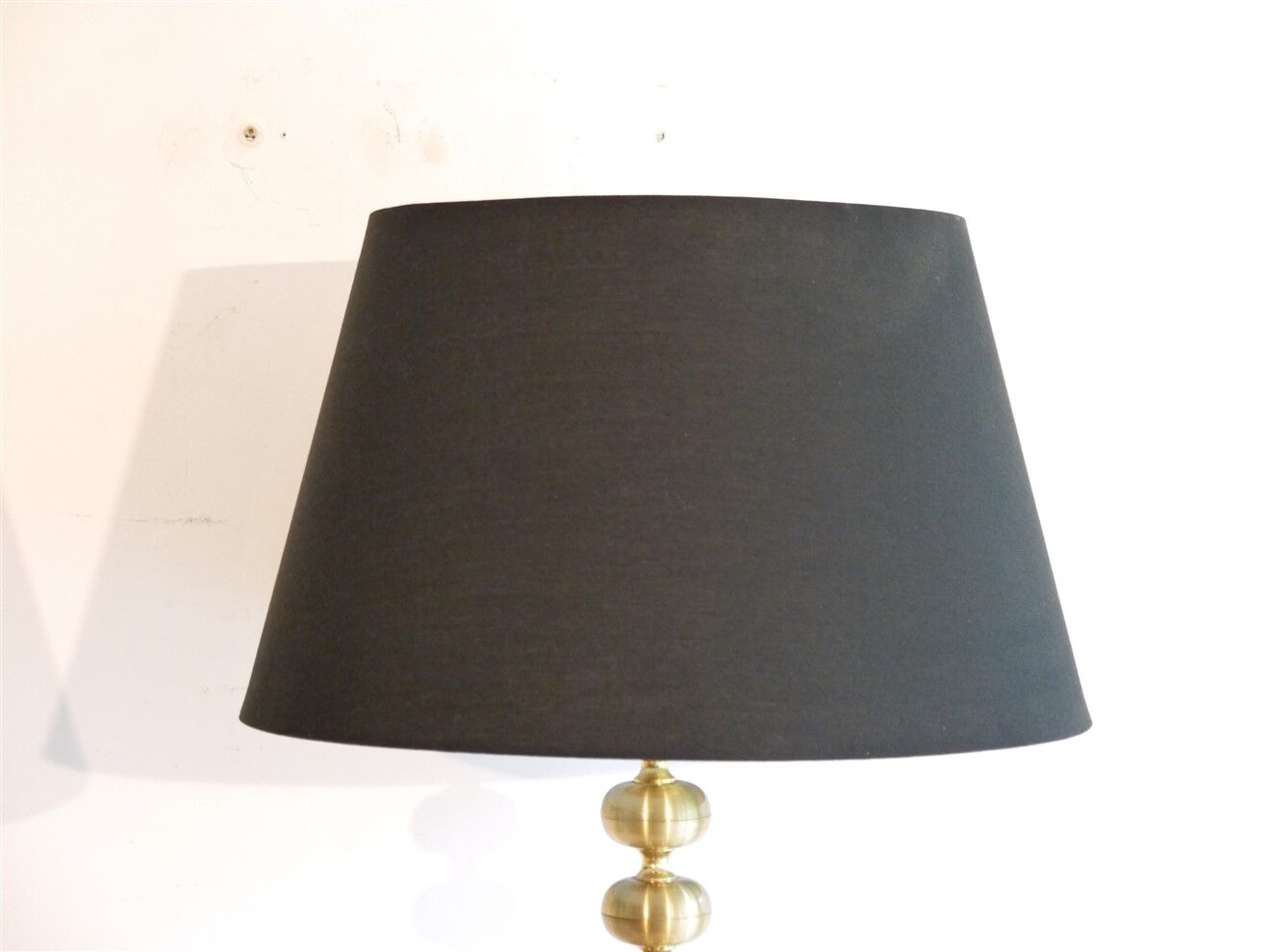 Pair of Scandinavian brass lamps 1970