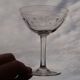 11 engraved crystal champagne glasses cut