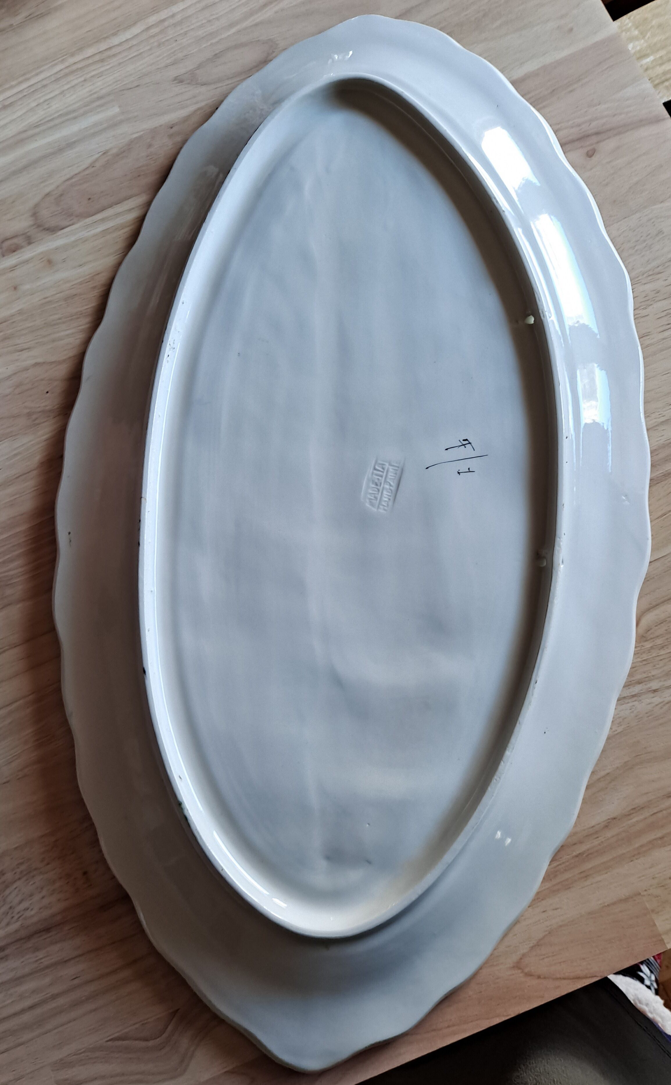 Large Italian oval dish
