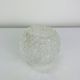 Cut glass candle holder, sphere, snowball style Kosta Boda