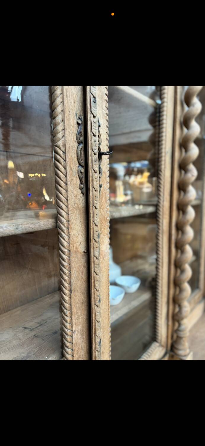 Oak apothecary cabinet, 19th century.