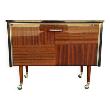 Vintage 70s TV console bar