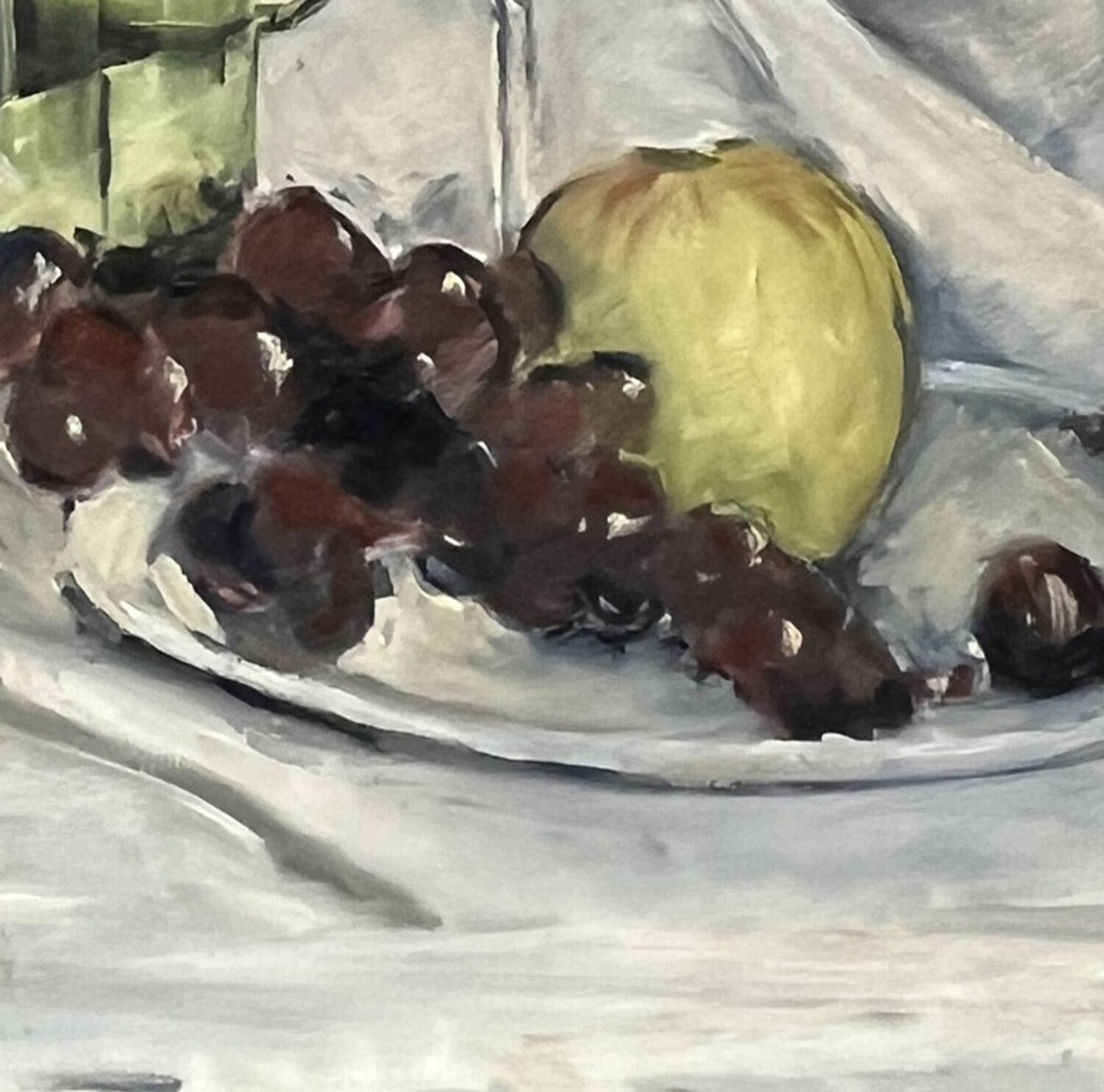 Tableau années 60 "La desserte signé J.Paul