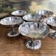 Vintage stainless steel stemmed bowls