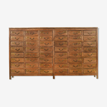 Wooden chest of drawers with 40 drawers