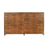 Wooden chest of drawers with 40 drawers