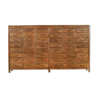 Wooden chest of drawers with 40 drawers