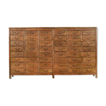 Wooden chest of drawers with 40 drawers